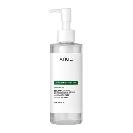 Anua - Heartleaf Pore Control Cleansing Oil Mild - Mild Facial Cleansing Oil - 200ml