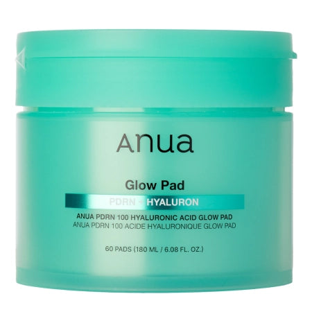 Anua - PDRN 100 Hyaluronic Acid Glow Pad - Hydrating and Radiance-Boosting Facial Pads - 180 ml / 60 pcs