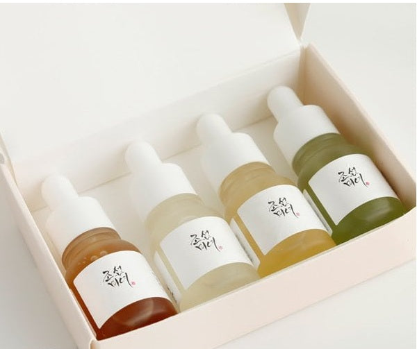 Beauty of Joseon Hanbang Serum Discovery Kit Σετ Περιποίησης με Ορούς Προσώπου με Green Tea Calming Serum, 10ml, Glow Serum Propolis & Niacinamide, 10ml, Glow Deep Serum Rice & Alpha-Arbutin, 10ml & Ginseng Revive Serum, 10ml, 1σετ